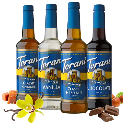 4 Variety Pack Torani Sugar Free Syrup as low as $24.17 After Coupon (Reg. $40) + Free Shipping – 36K+ FAB Ratings! $6.04 per 25.4 Oz Bottle! Vanilla, Classic Hazelnut, Classic Caramel, & Chocolate!