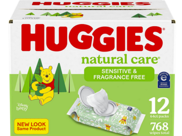 Huggies Natural Care Sensitive Baby Wipes (768 count) only $13.61 shipped!