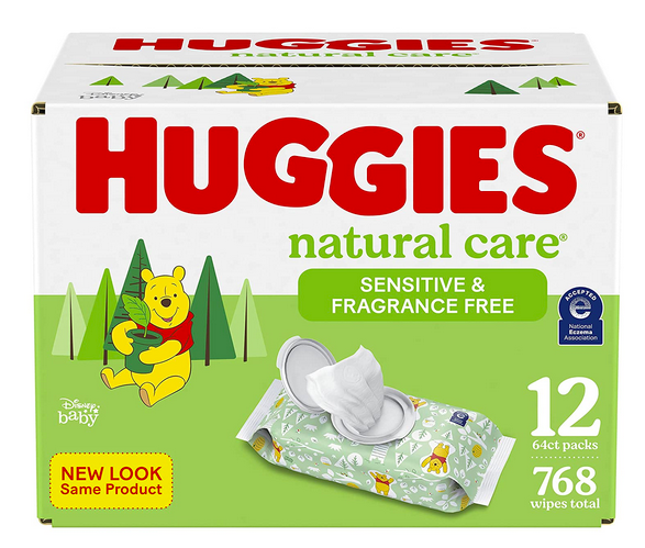 Huggies Natural Care Sensitive Baby Wipes (768 count) only $13.61 shipped!