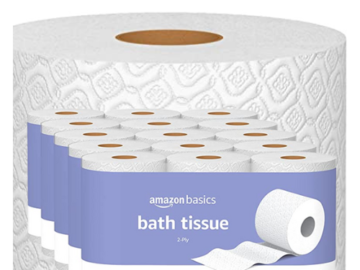 30 Rolls Amazon Basics 2-Ply Toilet Paper  as low as $17.76 Shipped Free (Reg. $27.30) – $0.59/Roll