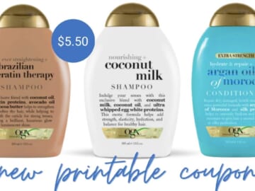 New OGX Coupon | $5.50 Haircare at Kroger