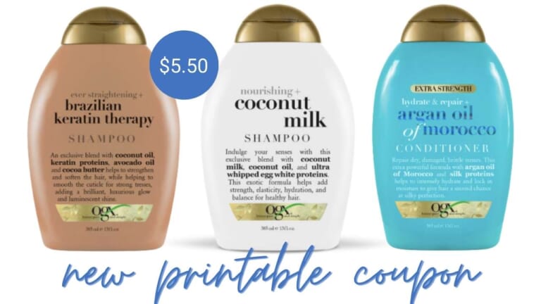 New OGX Coupon | $5.50 Haircare at Kroger