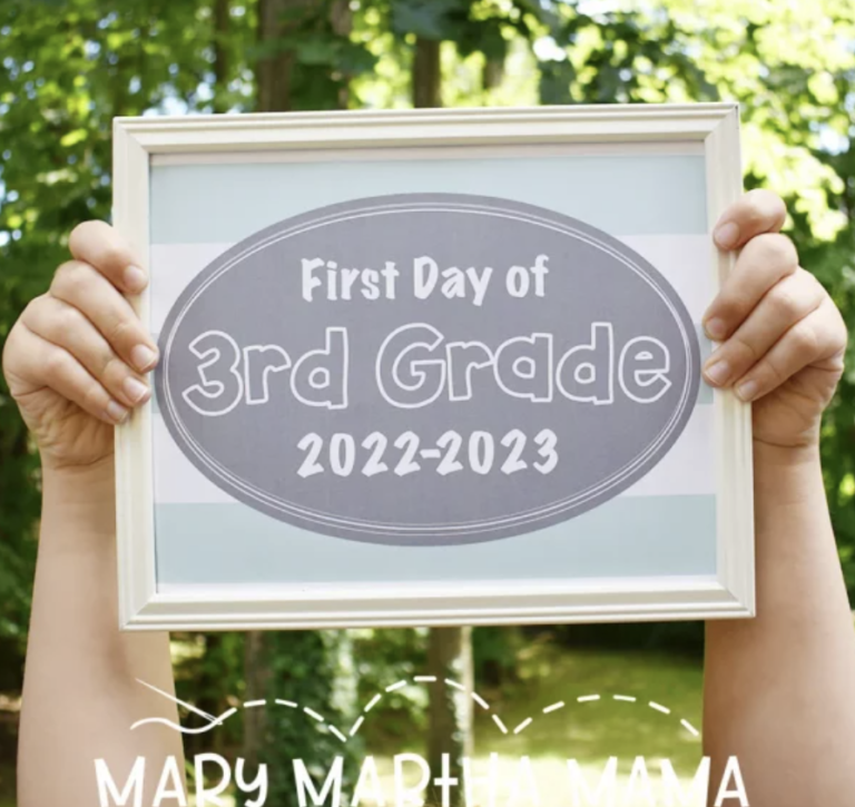 Free Printable 2022 First Day of School Signs