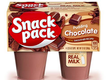 Snack Pack Chocolate Pudding Cups (4 cups) just $0.95 shipped!