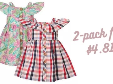 Member’s Mark Girls’ 2 Pack Woven Dresses for $4.81