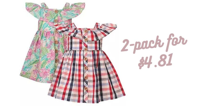 Member’s Mark Girls’ 2 Pack Woven Dresses for $4.81