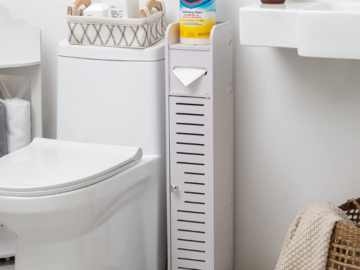 Small Bathroom Storage Cabinet with Doors and Shelves $26.89 After Coupon (Reg. $39.99) + Free Shipping – FAB Ratings! 27K+ 4.1/5 Stars!