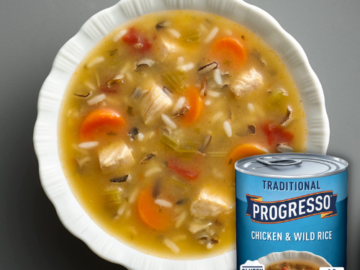 Progresso Traditional Chicken and Wild Rice Soup as low as $2.18 PER 19-oz CAN (Reg. $3.42) – Gluten Free!