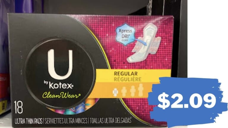 $2.09 U by Kotex Ultra Thin Pads at CVS