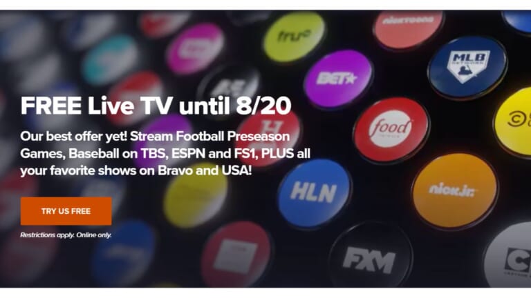 Free Live TV Through 8/20 Via SlingTV