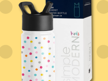 Kids Water Bottle with Straw Lid, 14oz, Polka Play $13.49 (Reg. $17.99) – FAB Ratings! 16,500+ 4.8/5 Stars!