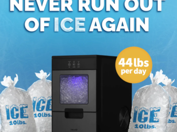 Now You can Make Nugget Ice at Home with this FAB Countertop Nugget Ice Maker, Save 10% Off!