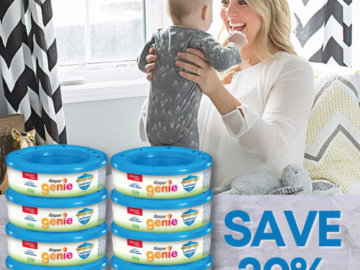 Save 20% On Your First Subscribe & Save Order Of Diaper Genie Refills as low as $26.54 After Coupon (Reg. $40.84+) + Free Shipping – 1 Year Supply!