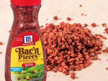 FOUR Bottles McCormick Imitation Bacon Bits as low as $1.32 EACH After Coupon (Reg. $3.33) + Free Shipping + Buy 4, save 5%