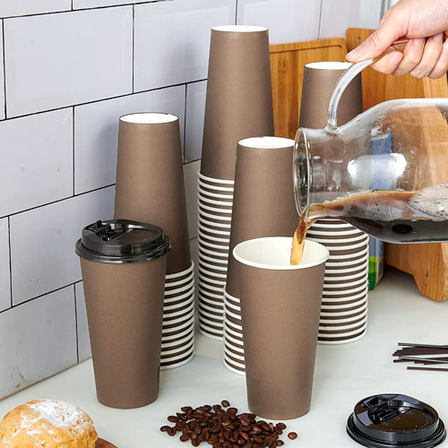 100-Count Brown Disposable Coffee Cups with Lids $20.71 After Coupon (Reg. $25.89) – $0.21/20 oz Cup! For Cold/Hot