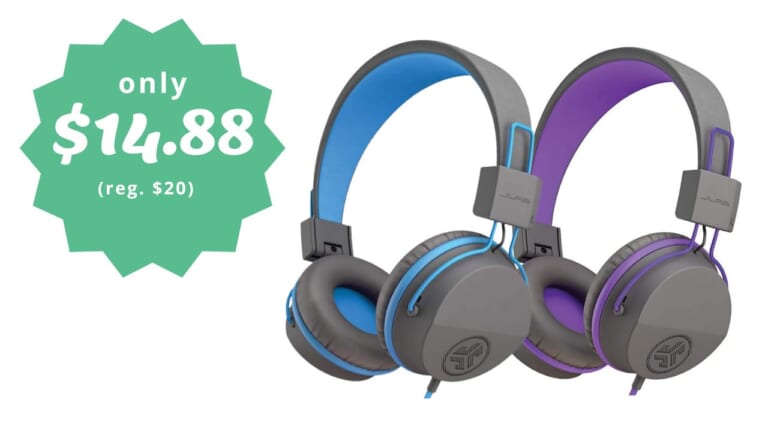 JLab Kids’ Over-Ear Headphones For $14.88