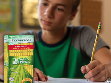 72-Count Ticonderoga Pre-Sharpened No. 2 HB Pencils as low as $12.32 After Coupon (Reg. $21.39) + Free Shipping – 21K+ FAB Ratings! 17¢ per Pencil!