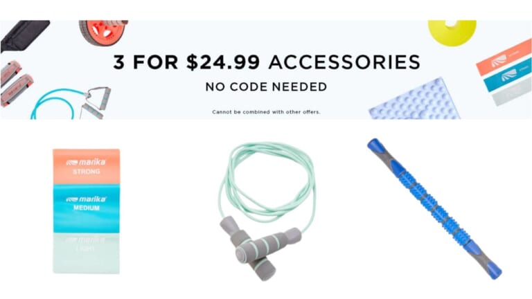 3 For $24.99 Fitness Accessories + Free Shipping