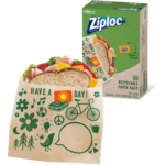 FOUR 50-Count Ziploc Paper Sandwich Bags with Resealable Stickers $3.32 EACH After Coupon (Reg. $5) – 6¢ per Bag! + Buy 4, Save 5%