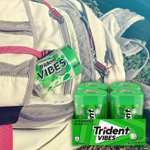 160-Count Trident Vibes Spearmint Rush Sugar Free Gum as low as $6.47 Shipped Free (Reg. $17.25) – 4¢/Gum or $1.62/40-Count Bottle!