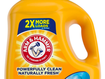 Arm & Hammer Liquid Laundry Detergent, Clean Burst Dual HE, 144.5oz 107 Loads