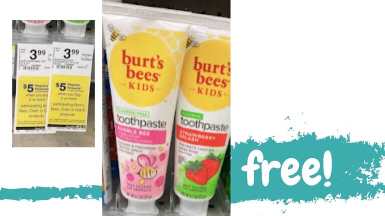 Get Money Maker Burt’s Bees Toothpaste for Kids at Walgreens!