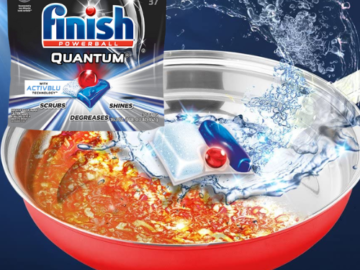 37-Count Finish Quantum Dishwasher Detergent Tablets $7.90 After Coupon (Reg. $13) – 2K+ FAB Ratings! 21¢ per Tablet!