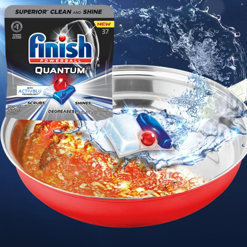 37-Count Finish Quantum Dishwasher Detergent Tablets $7.90 After Coupon (Reg. $13) – 2K+ FAB Ratings! 21¢ per Tablet!