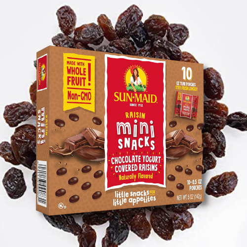 Save 15% on Sun Maid Yogurt Covered Raisins as low as 21¢ EACH After Coupon! 100% natural, Non-GMO