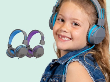 JLab Kids’ Over-Ear Wired Headphone with Mic $14.88 (Reg. $20) – 2K+ FAB Ratings! 2 Colors!