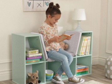 KidKraft 6-Shelf Wooden Bookcase with Cushioned Reading Nook $73 Shipped Free (Reg. $142.42)