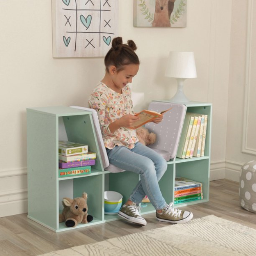 KidKraft 6-Shelf Wooden Bookcase with Cushioned Reading Nook $73 Shipped Free (Reg. $142.42)