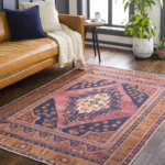 Bring Style Into your Home with this FAB Western Springs Traditional Coral Washable Area Rug Save 10% Off + Free Shipping!