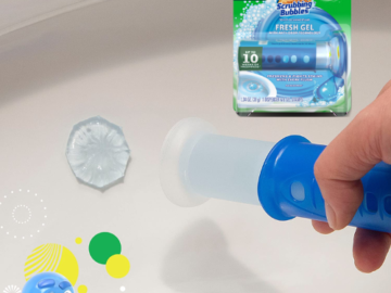 FOUR 6-Stamp Scrubbing Bubbles Toilet Bowl Cleaning Gel Kits as low as $3.63 EACH After Coupon (Reg. $5) + Free Shipping + Buy 4, save 5% + 6 Citrus Scent Stamps only $0.58/stamp!