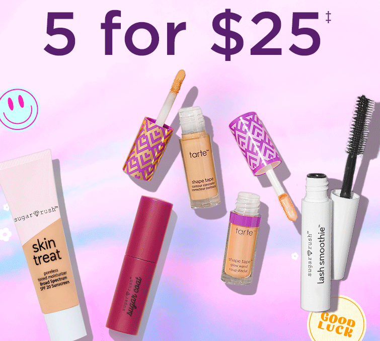 Tarte Cosmetics: 5 for $25 Sale + Free Shipping!