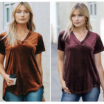 Women’s Relaxed Fit Velvet Top for just $19.99 shipped! (Includes Plus Sizes!)