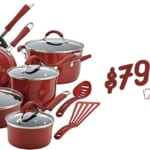 Rachael Ray Cucina Nonstick 12-piece Cookware Set for $79.99