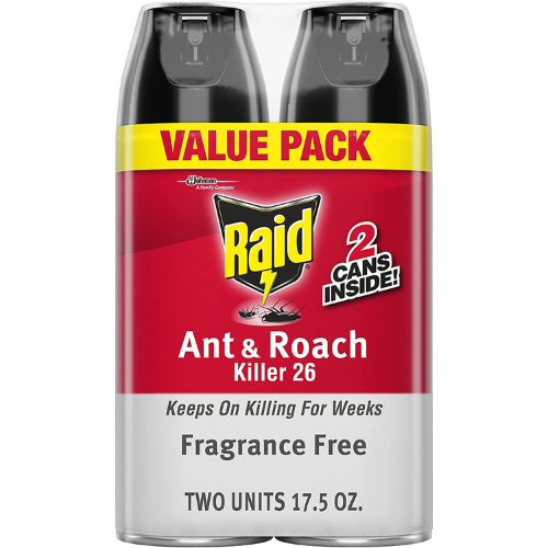 2-Count Raid Fragrance-Free Ant & Roach Killer $6.08 After Coupon (Reg. $17.54) – $3.04 per 17.5 Oz Spray Can!