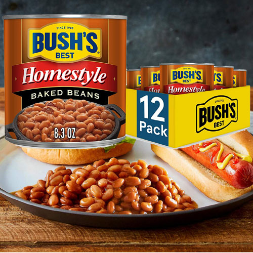 12-Pack BUSH’S BEST Homestyle Baked Beans as low as $14.50 After Coupon (Reg. $18.24) -$1.29/8.3 Oz Can! + Free Shipping