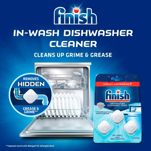 3-Count Finish In-Wash Dishwasher Cleaning Tabs as low as $2.93 After Coupon (Reg. $6) + Free Shipping! 98¢ per Tab!