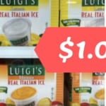 $1.04 Luigi’s Real Italian Ice at Lowes Foods