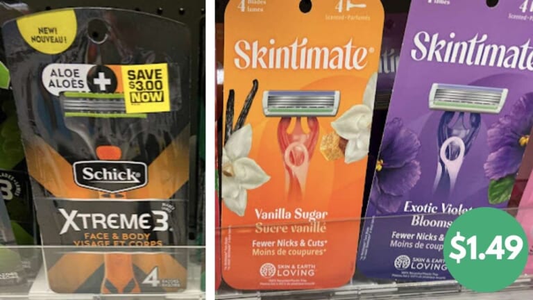 $1.49 Schick & Skintimate Disposable Razors | Kroger Mega Deal