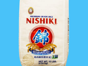 Nishiki Premium Medium Grain Rice, 10 Lb as low as $9.08 Shipped Free (Reg. $15) – 31K+ FAB Ratings! Perfect for Sushi!