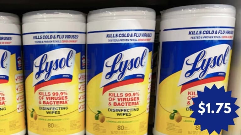 $1.75 Lysol Wipes at Walgreens