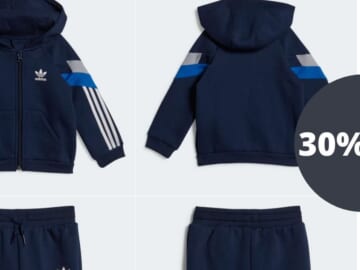 Adidas Extra 30% off | Full-Zip Hoodie Set for $38.50