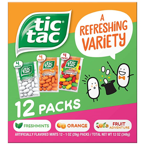 12 Pack Tic Tac Mints, Variety Box as low as $10.14 After Coupon (Reg. $15.99) + Free Shipping – $0.85 each!