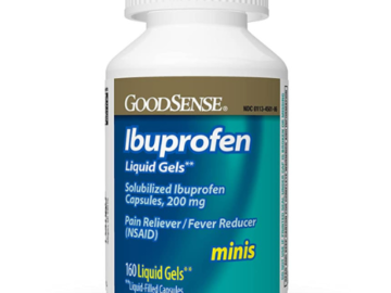 160 Count Ibuprofen Mini Liquid-Gels, 200 mg as low as $6.29 After Coupon (Reg. $12.06) + Free Shipping – $0.04/Capsule