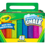 Crayola Washable Sidewalk Chalk 48-count only $4.44!