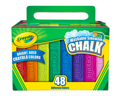 Crayola Washable Sidewalk Chalk 48-count only $4.44!