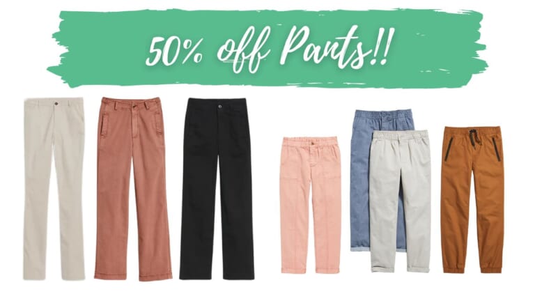 Old Navy | 50% Off Pants For The Family!